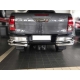 Защита заднего бампера "уголки" d-76+43 для Toyota Hilux 2015-2021