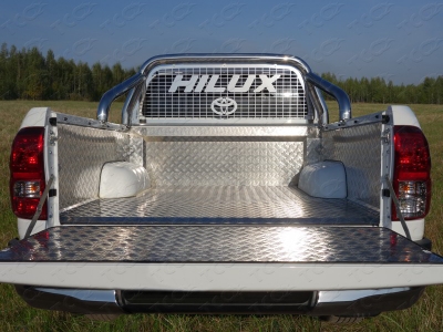 Защитный алюминиевый вкладыш в кузов автомобиля (комплект) для Toyota Hilux, Hilux Exclusive 2015-н.в.