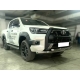 Защита переднего бампера двойная d-76+60 для Toyota Hilux VIII Рестайлинг 2020 – н.в..