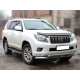Защита переднего бампера d-76+60 (длинная) для Toyota Land Cruiser Prado 150 2009-2013