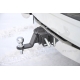 Фаркоп с нержавеющей накладкой для Toyota Land Cruiser Prado J120 2003-2009, J150 2009-2023, Lexus GX 470 2003-2009, GX 460 2009-2023 съемное крепление шара под американский квадрат