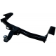 Фаркоп с хромированной накладкой для Toyota Land Cruiser Prado 2010-2023, Toyota Land Cruiser Prado 120 2002-2010 (3 точки крепления) съемное крепление шара под американский квадрат