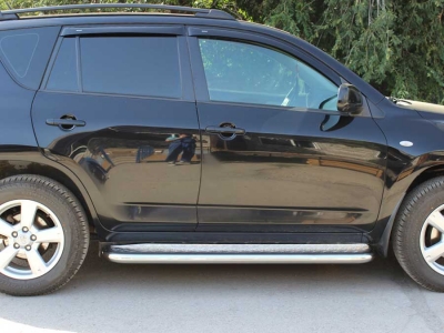 Пороги с листом d-60 Технотек для Toyota RAV-4 2006-2009