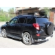 Пороги с листом d-60 Технотек для Toyota RAV-4 2006-2009