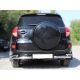 Защита заднего бампера "уголки" d-60+43 для Toyota RAV-4 2006-2009