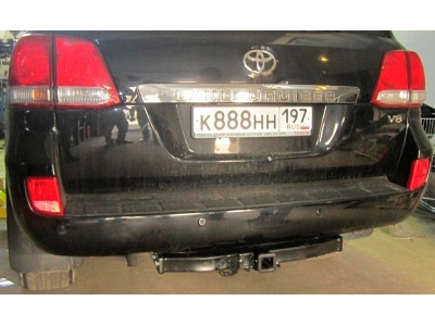 Фаркоп для Toyota Land Cruiser 200 2008-2021, Lexus LX 2008-2022 съемное крепление шара под американский квадрат