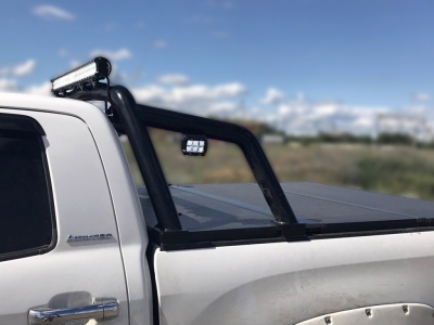 Защита кузова пикапа 76 мм для Doublecab long чёрная для Toyota Tundra 2006-2013