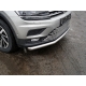 Защита передняя нижняя 60,3 мм ТСС для Volkswagen Tiguan 2016-2021