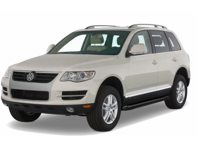 Порог-площадка "Black" F193ALB + комплект крепежа для Volkswagen Touareg (без пневматической подвески) 2003-2010