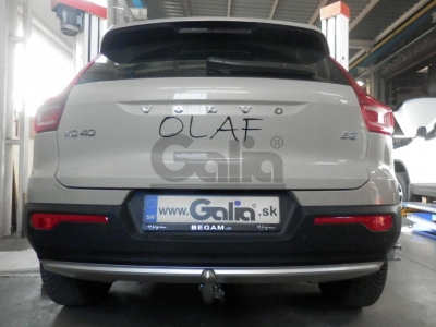Фаркоп оцинкованный для для Volvo XC40 2017-н.в., Volvo C40 2021-н.в. Тип шара: AV (вертикальное быстросъемное крепление шара на ключе)
