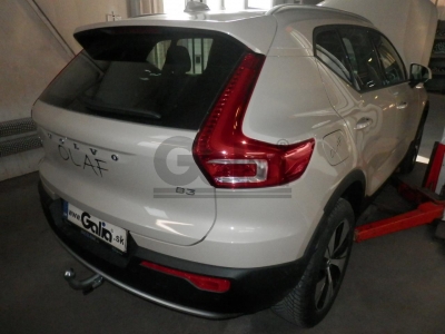 Фаркоп оцинкованный для для Volvo XC40 2017-н.в., Volvo C40 2021-н.в. Тип шара: AV (вертикальное быстросъемное крепление шара на ключе)