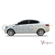 Дефлекторы окон Vinguru 4 штуки на седан для Kia Rio 2011-2017