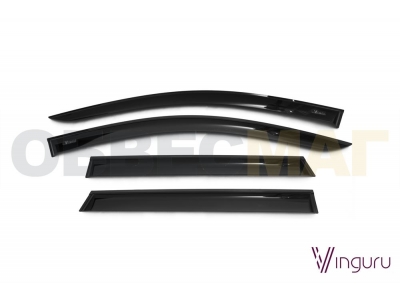 Дефлекторы окон Vinguru 4 штуки для Nissan Qashqai 2014-2021 AFV55813
