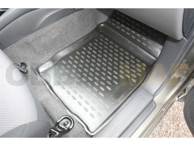 Коврики 3D в салон полиуретан 4 штуки Element для Mitsubishi L200 2015-н.в. CARMIT00003