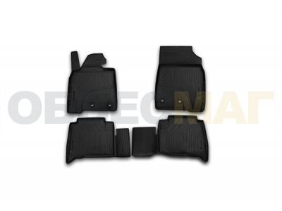 Коврики в салон полиуретан 4 штуки Element для Toyota Land Cruiser 200 2015-2021