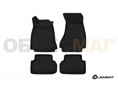Коврики 3D в салон полиуретан 4 штуки Element для Audi A4/Avant/Allroad 2015-2021