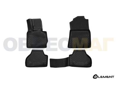 Коврики 3D в салон полиуретан 4 штуки Element для BMW X4 F26 2014-2017