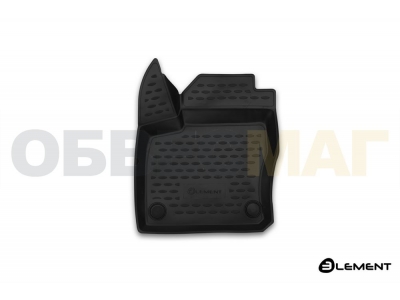 Коврик 3D в салон передний левый полиуретан 1 штука Element для Ford Focus 3 2015-2021