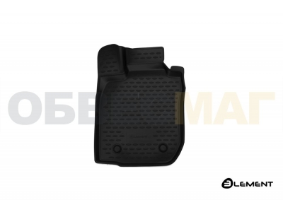 Коврик 3D в салон передний левый полиуретан 1 штука на 4х2 Element для Renault Duster 2011-2015