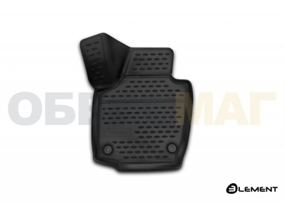 Коврик 3D в салон передний левый полиуретан 1 штука Element для Skoda Rapid 2012-2021
