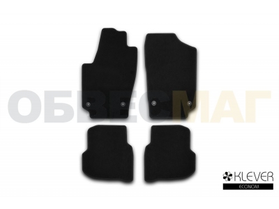 Коврики в салон Klever Econom 4 штуки для седана для Volkswagen Polo 2009-2020