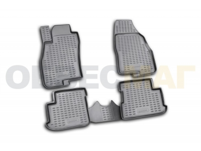 Коврики в салон полиуретан 4 штуки Element для FIAT Grande Punto 2005-2009