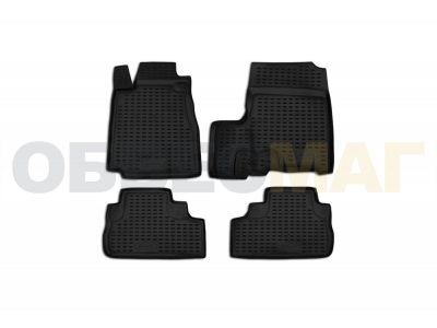 Коврики в салон полиуретан 4 штуки с сабвуфером Element для Honda CR-V 2007-2012