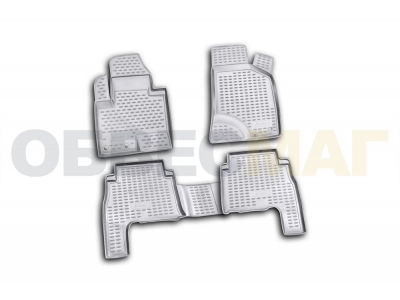 Коврики в салон полиуретан 4 штуки Element для Hyundai Santa Fe 2010-2012