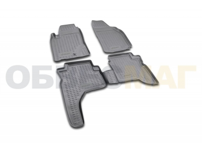 Коврики в салон полиуретан 4 штуки Element для Mitsubishi Pajero Sport 1998-2008