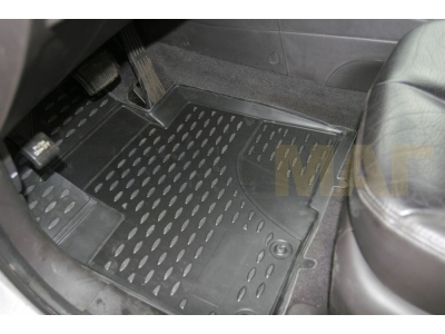 Коврики 3D в салон полиуретан 4 штуки Element для Hyundai Santa Fe 2010-2012