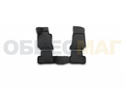 Коврики 3D в салон полиуретан 4 штуки Element для Mercedes-Benz C-Class W205 2014-2021