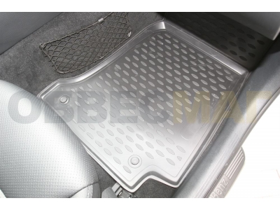 Коврики 3D в салон полиуретан 4 штуки Element для Mercedes-Benz C-Class W205 2014-2021