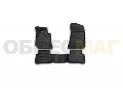 Коврики 3D в салон полиуретан 4 штуки Element для Mercedes-Benz E-Class W212 2013-2021