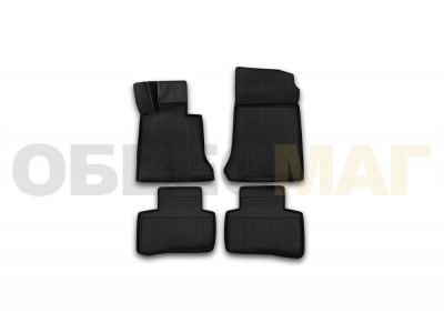 Коврики 3D в салон полиуретан 4 штуки Element для Mercedes-Benz GLK 2012-2015