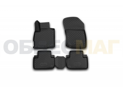 Коврики 3D в салон полиуретан 4 штуки для 4х2 Element для Mitsubishi Outlander 2012-2021