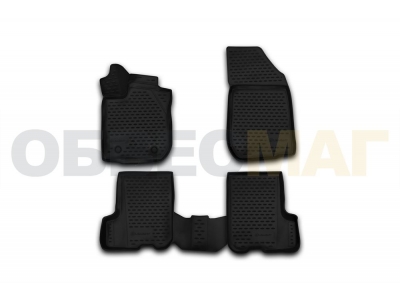 Коврики 3D в салон полиуретан 4 штуки Element для Renault Sandero/Sandero Stepway 2014-2021