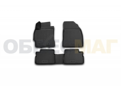 Коврики 3D в салон полиуретан 4 штуки Element для Toyota Corolla 2007-2013
