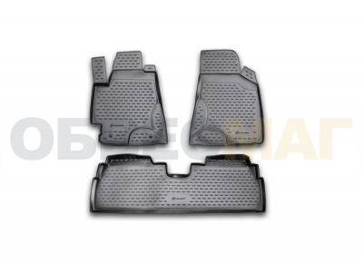 Коврики в салон полиуретан 4 штуки Element для Toyota Highlander 2001-2007