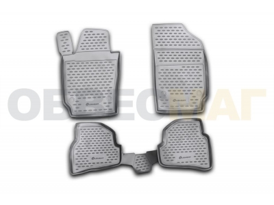 Коврики в салон полиуретан 4 штуки на хетчбек Element для Volkswagen Polo 2009-2020