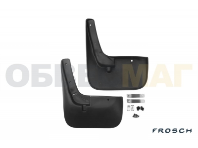 Брызговики передние 2 штуки (установка с подкрылком) Frosch для Fiat Ducato 2000-2012