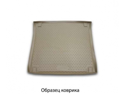 Коврик в багажник полиуретан бежевый короткий для 7 мест Element для Lexus LX 570 2007-2012