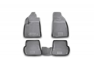 Коврики в салон полиуретан 4 штуки Autofamily для Ford Fusion/ Fiesta 2002-2012/2002-2008