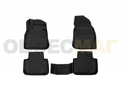 Коврики 3D в салон полиуретан 4 штуки Element для Volkswagen Touareg 2018-2021