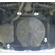 Защита заднего бампера Мотодор сталь 2 мм для Nissan X-Trail T31 2007-2015 01440