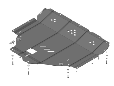 Защита картера и КПП Мотодор сталь 2 мм для Suzuki Vitara/SX4 2013-2021 02419