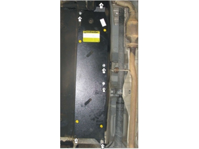 Защита топливных трубок Мотодор сталь 3 мм для Nissan X-Trail T31 2007-2015