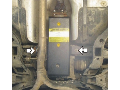 Защита заднего дифференциала Мотодор сталь 3 мм для Chevrolet Captiva/Opel Antara 2006-2016