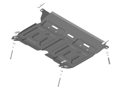 Защита картера и КПП Мотодор сталь 2 мм для Toyota Venza/Camry/Lexus ES250 2011-2018 72502