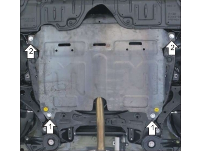 Защита картера и КПП Мотодор сталь 2 мм для Toyota Venza/Camry/Lexus ES250 2011-2018 72502
