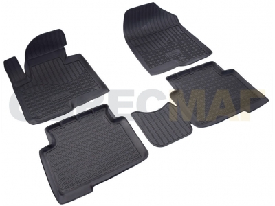 Коврики в салон Norplast полиуретан чёрные 5 мест для Hyundai Santa Fe/Santa Fe Grand 2012-2021